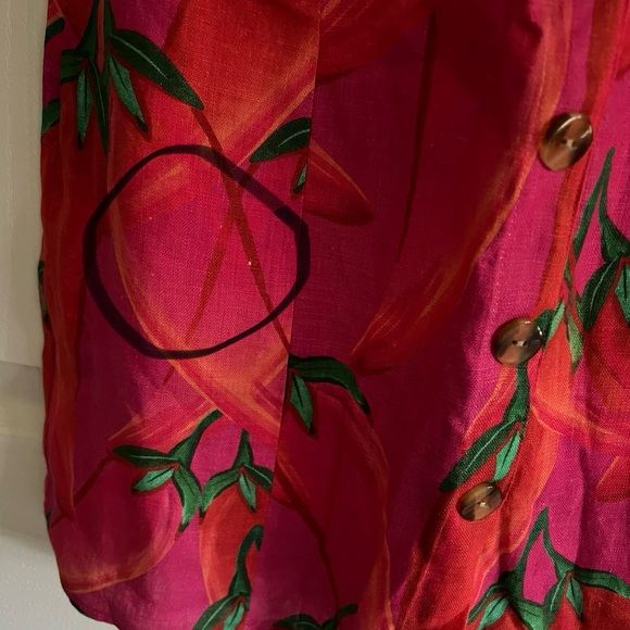 Farm Rio Linen Mini Dress XS - Picture 10 of 14